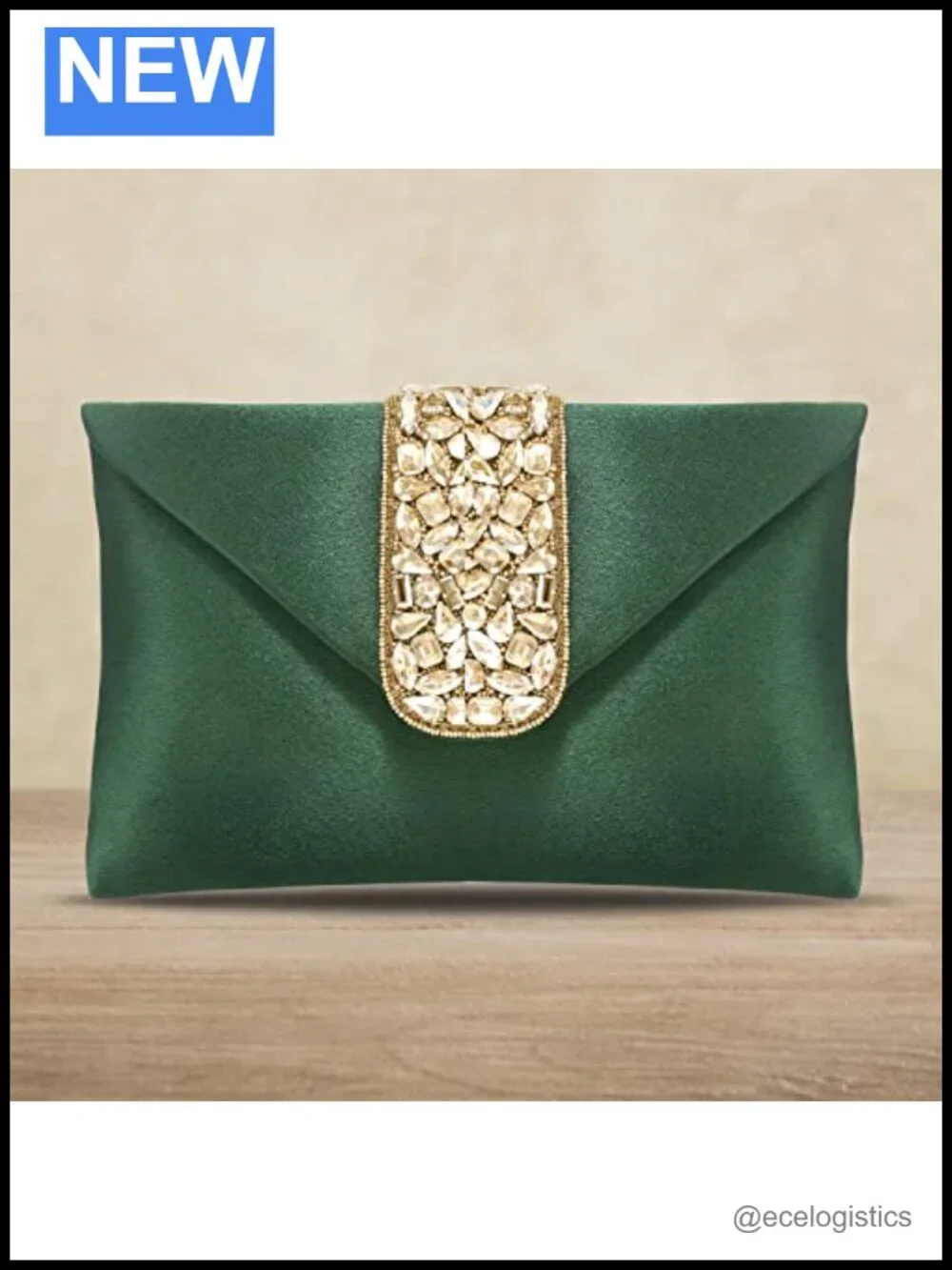 Elegant Evening Clutch Purse with Detachable Strap, Polyester Drawstring Sling